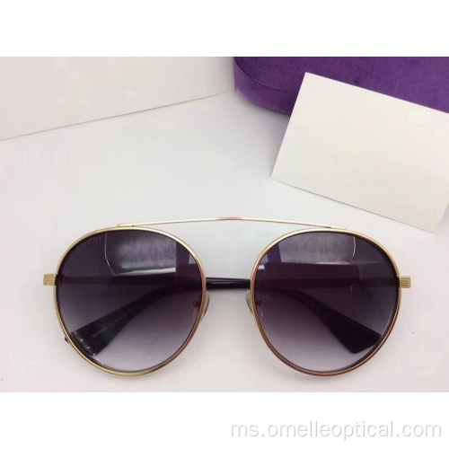 Bulat Coklat Sunglasses Untuk Lelaki dan Wanita